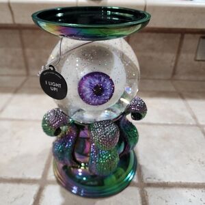 NEW Light-up Cycloptopus Waterglobe3-Wick Candle Holder